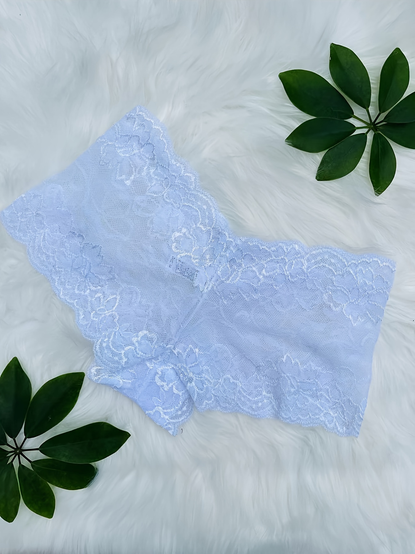 33pcs Solid Seamless Transparent Floral Lace Boyshort Briefs, Simple Comfy Breathable Stretchy Intimates Panties, Women's Lingerie & Underwear(6 Color Random Delivery) - Image 5