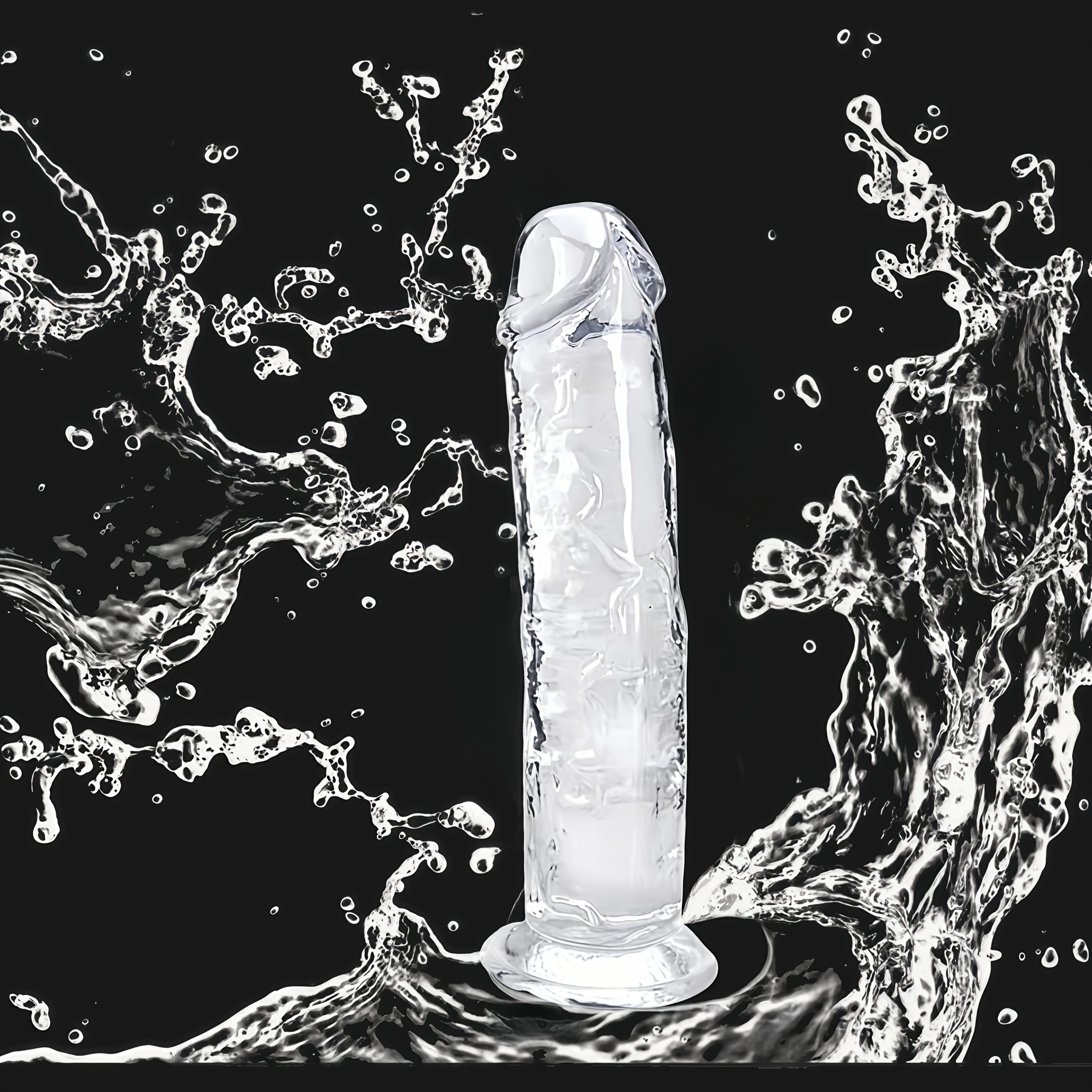 Dildo - 1pc Unisex Transparent Soft Bendable Lengthened Strong Suction Cup Dildo Male Manual Simulation Fake Dick Adult Sex Toy Valentine'S Day Gift Penis Stick Male SM Props Bedding Couple Bed Play - Image 4