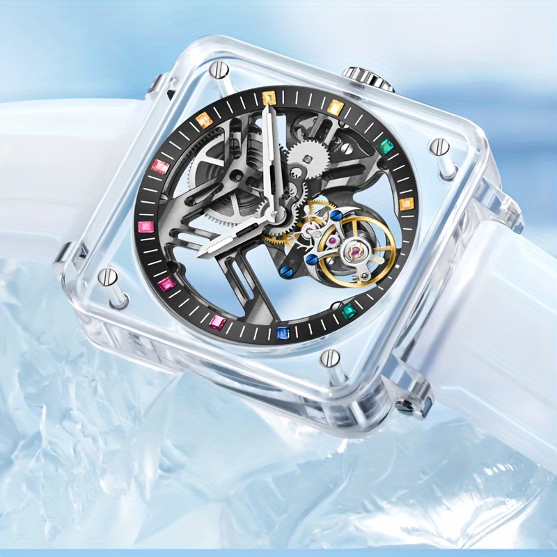 [Elegant Quartz Watch] Elegant Transparent Hollow Manual Quartz Watch | Lace-St…