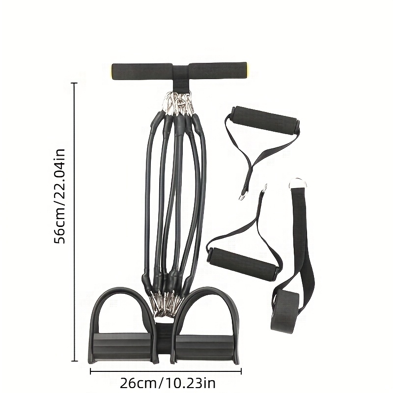 Five-Level Stretching Resistance Multifunctional Foot Puller, Fitness Pull Band, Sit-Up Assistant, Unisex Foot Puller, Multifunctional Sports Foot Puller, Pilates Fitness Equipment, Suitable for Hands, Legs, Abdominal Muscles, Fitness Assistance Equipment, Suitable for Home and Outdoor Sports with Five Weight Options - Image 7