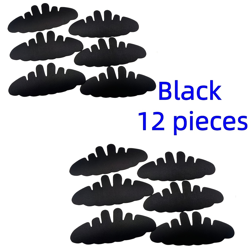 12pcs Sweat-Absorbent Baseball Cap Liners, Washable Flexible Felt Hat Shaper for Sports Hats and Outdoor Hardtops with Wide Brim - White/Black (6pcs White + 6pcs Black) = 12pcs - Image 11