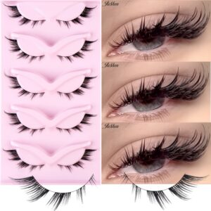 5/7 Pairs of False Eyelashes, Fox-Eye Lashes, Cat-Eye Lashes, Natural Long Curled Lashes, Extended Artificial Mink Lashes.
