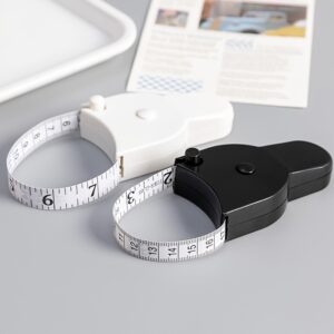 THCBME Portable Soft Tape Measure Suitable for Body - Flexible Fitness Tape for Waist, Arm,, Chest Measurement - Compact & for Gym, Travel, for home Use, Ideal for Students, & for those without Smartphone/ Scale Access