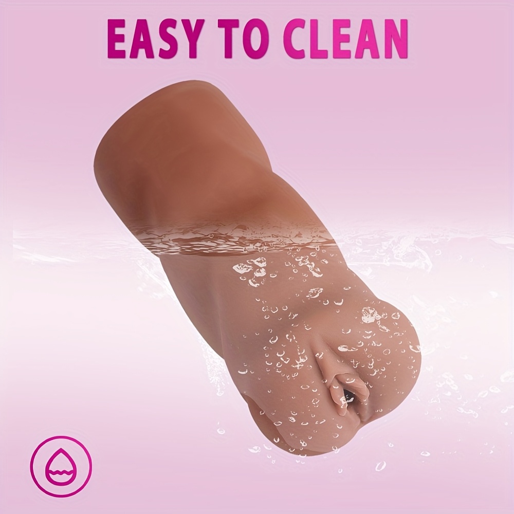 1pc Pocket Pussy Male Masturbator Skin Friendly TPE - Realistic Adult Sex Toys for Men Penis Stimulation Male Masturbator Cup with 3D Textured Tight Vaginal Touches Male Masturbators for Men Sex Toys,Jet Cups - Image 7