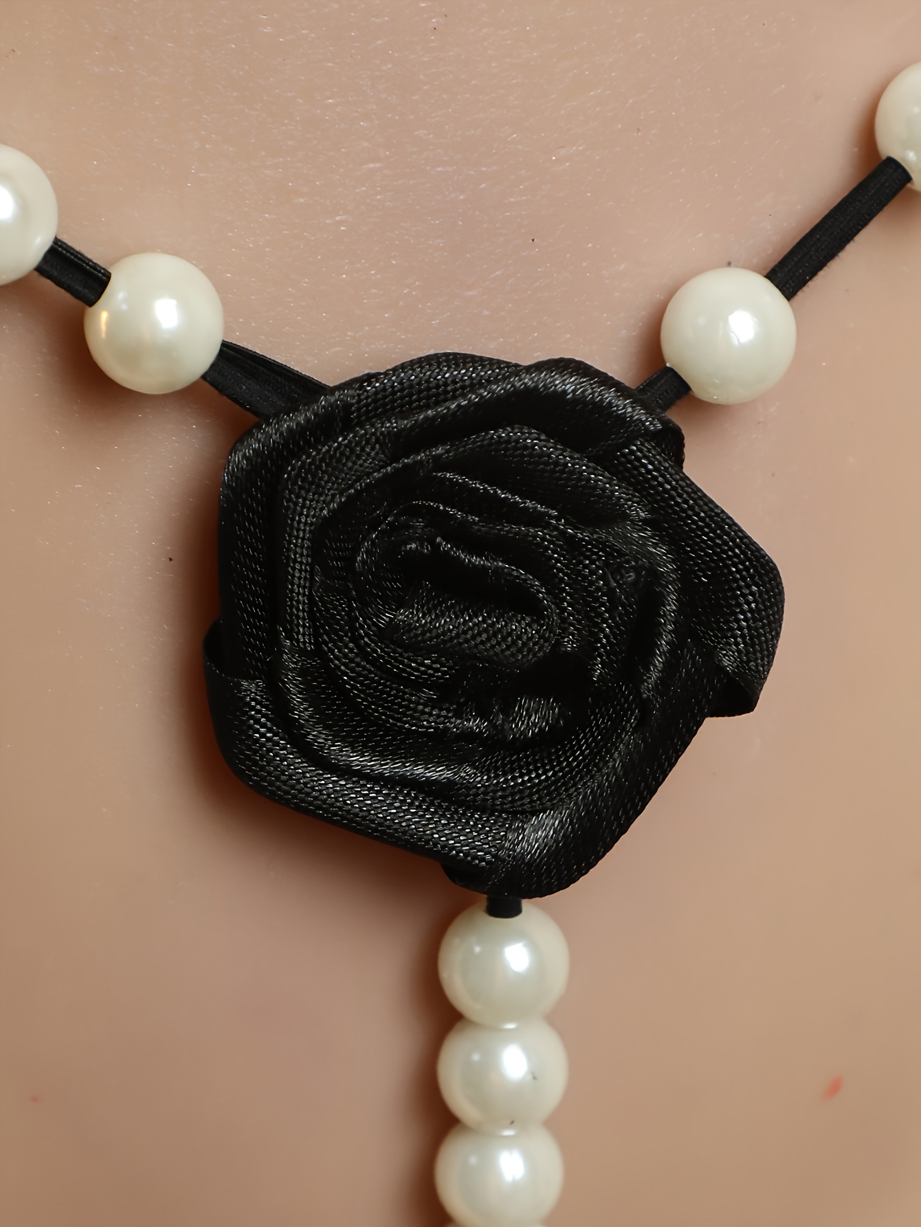 Women's Floral Pearl Low-Rise Thong Panties - High-Stretch Comfort Fit Triangle Underwear with Beaded Hem & Smooth Texture, Elegant Lingerie for Everyday Special Occasions (Hand Washable) - Image 5