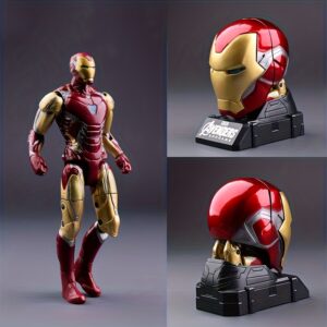 Marvel Character Figurines - Iron Man, Spider-Man, Captain America - Movable & Transformable Action Figures with Expressive Poses, Collectible Toys for Birthday
