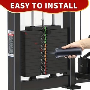 [Gym Cable Attachment] Counterweight Pin Stacking Extension Pin for Cable Towers and Functional Trainers, Commercial and Home Gym Accessories, 8mm/10mm, Suitable for Gym and Home Strength Training, Cable Attachment Accessories, Load Capacity 30kg