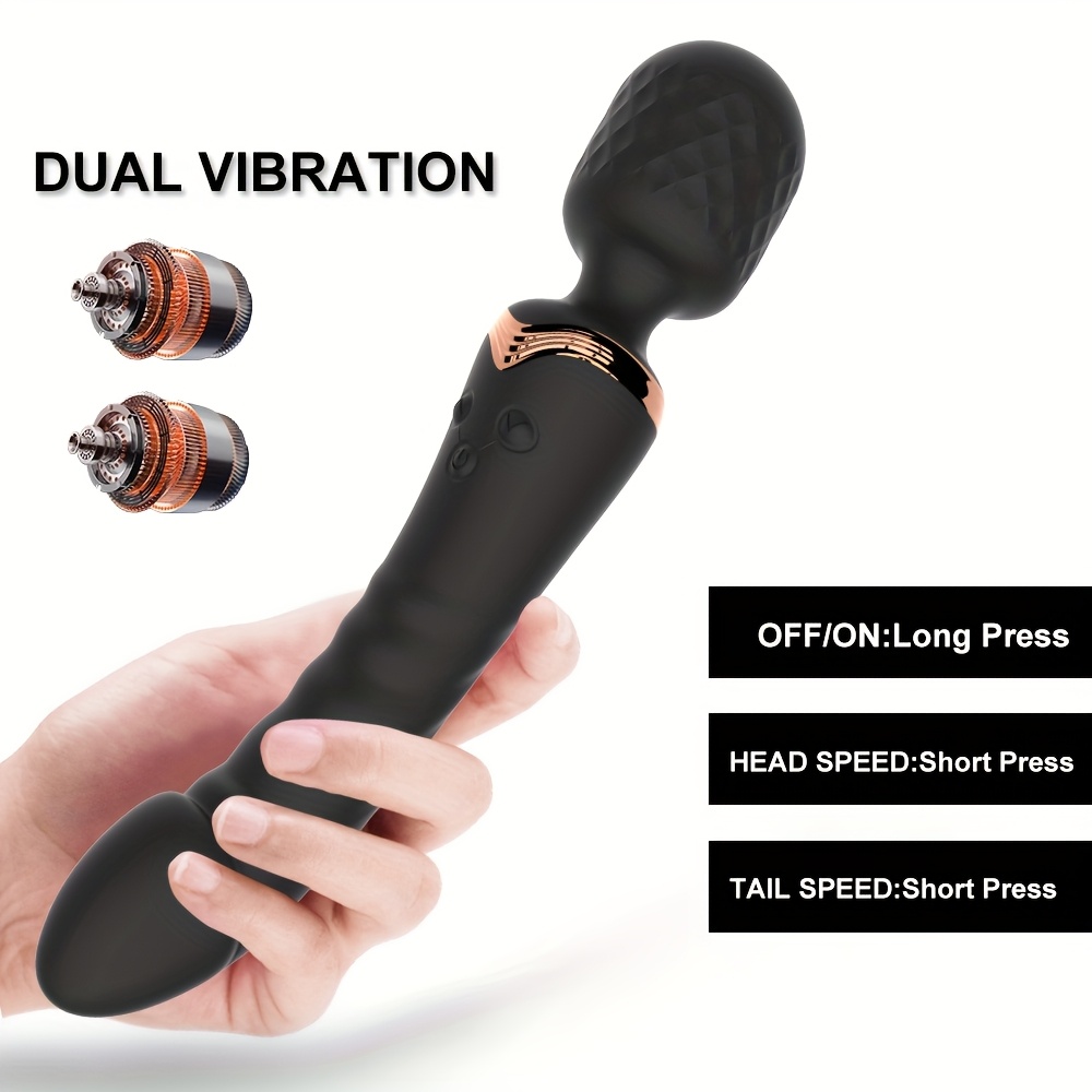 Deluxe Dual Motor Vibrator Wand - 10 Modes Clitoris Stimulator, G Spot Vagina Massager, Adult Sex Toy for Women with Multiple Speeds and Patterns for Ultimate Pleasure - Image 14