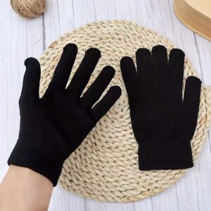 Five Colors, Solid Color Gloves with Lining, Suitable for Winter Use, Unisex, Ideal for Outdoor Sports, Cycling, Camping, and Adventure Activities. Perfect as a Daily Gift for Friends, Suitable for Autumn and Winter Outings, and Ideal for Outdoor Use