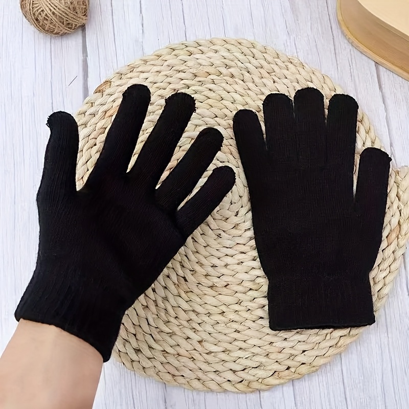 Five Colors, Solid Color Gloves with Lining, Suitable for Winter Use, Unisex, I…