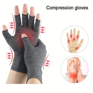 1 Pair Compression Gloves with Wrist Support & Joint Brace Suitable for Men & Women - -Grade Touchscreen Compatible Gloves for, Carpal Tunnel,, Rehabilitation & Daily Use