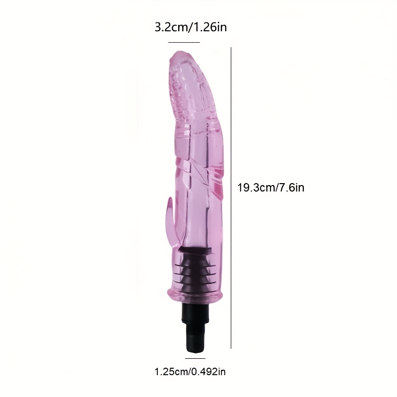 Women's silicone creative fascia gun long massage head, portable massage accessories massage gun modified silicone Adult sex toys, massager muscle relaxation massage 12-13mm 18-19mm adapter, no fascia gun - Image 9