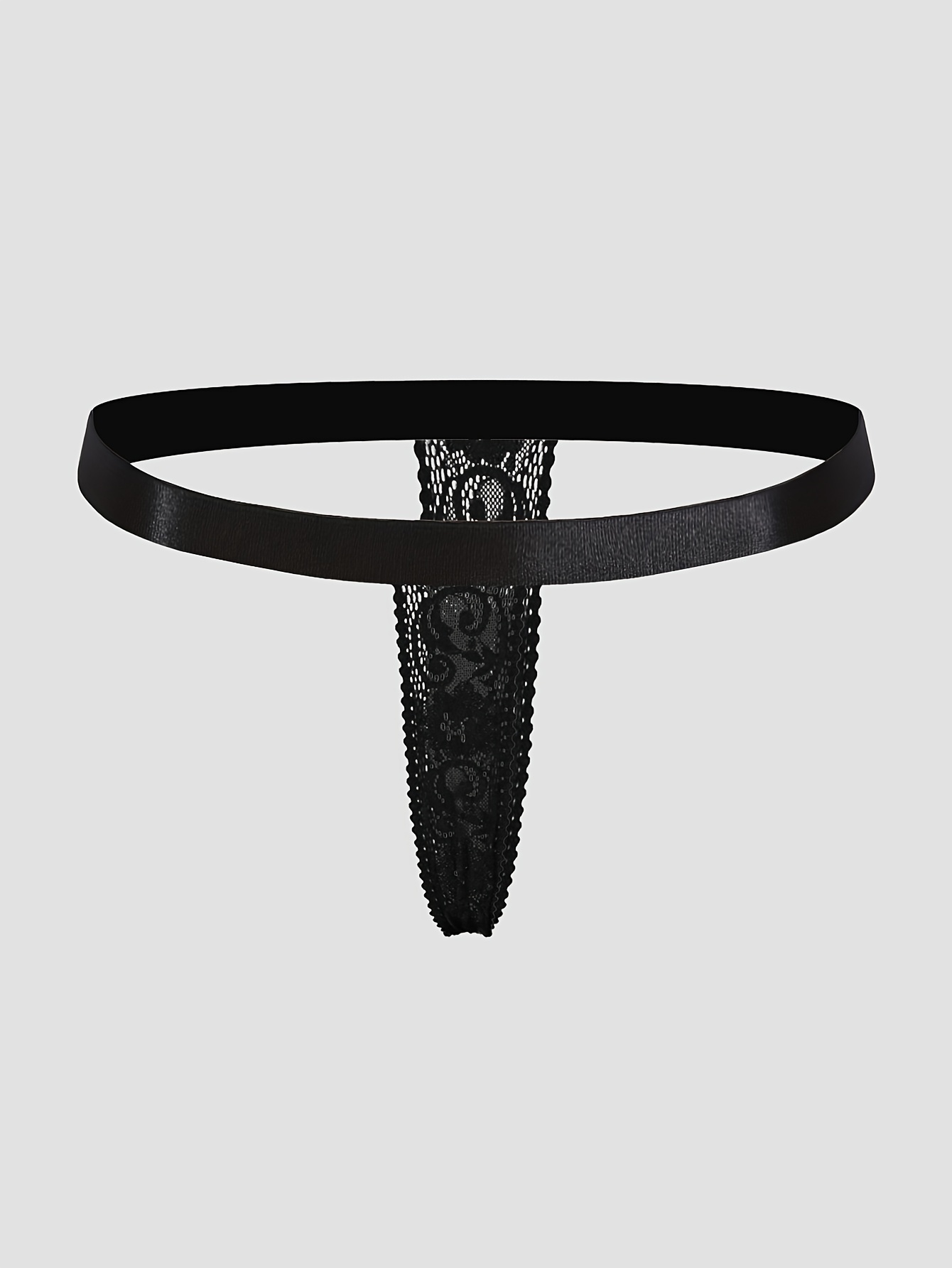 Ladies' Sexy Elastic Thong with Lace And Nylon Straps, Low-Rise Intimate Underwear. - Image 4