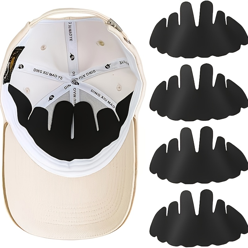12pcs Sweat-Absorbent Baseball Cap Liners, Washable Flexible Felt Hat Shaper for Sports Hats and Outdoor Hardtops with Wide Brim - White/Black (6pcs White + 6pcs Black) = 12pcs