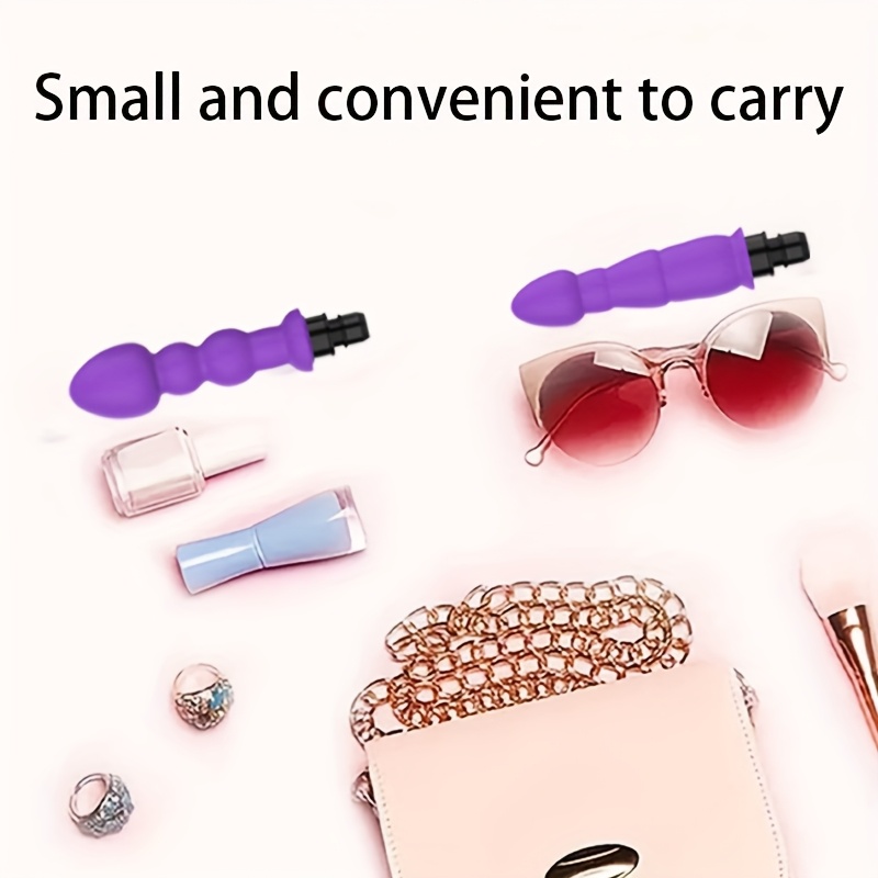 1pc Adult Sex Toy, Novelty Realistic Dildo, SM Series Toy, Female Adult Sex Toy, G-Spot Stimulation Toy, Couples' Intimacy Accessory, Fascia Gun Upgrade Attachment, Compatible with Multiple Popular Fascia Guns, 5 Styles Available, Black and Purple - Image 14