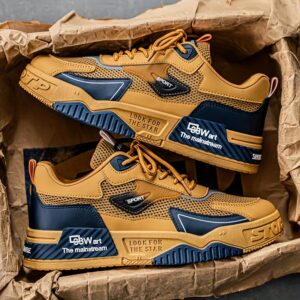 1 pair of Men's casual sports shoes, comfortable and fashionable on the feet, suitable for all seasons, suitable for outdoor travel, walking, and sports