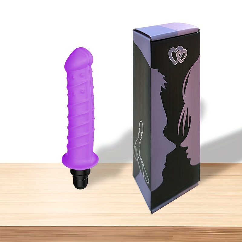 1pc Adult Sex Toy, Novelty Realistic Dildo, SM Series Toy, Female Adult Sex Toy, G-Spot Stimulation Toy, Couples' Intimacy Accessory, Fascia Gun Upgrade Attachment, Compatible with Multiple Popular Fascia Guns, 5 Styles Available, Black and Purple - Image 11