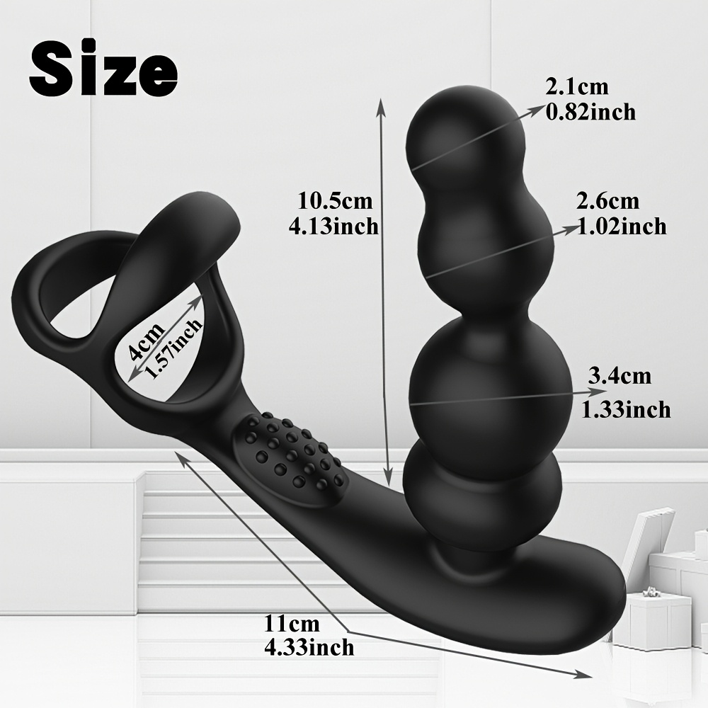 Three Motor Vibrator Prostate Massager Ring, 360°Rotate And Vibrations, 10 Vibration Modes Adult Male Sex Toy, Three Point Simultaneous Stimulation, Sex Toy for Men'S Pleasure - Image 4