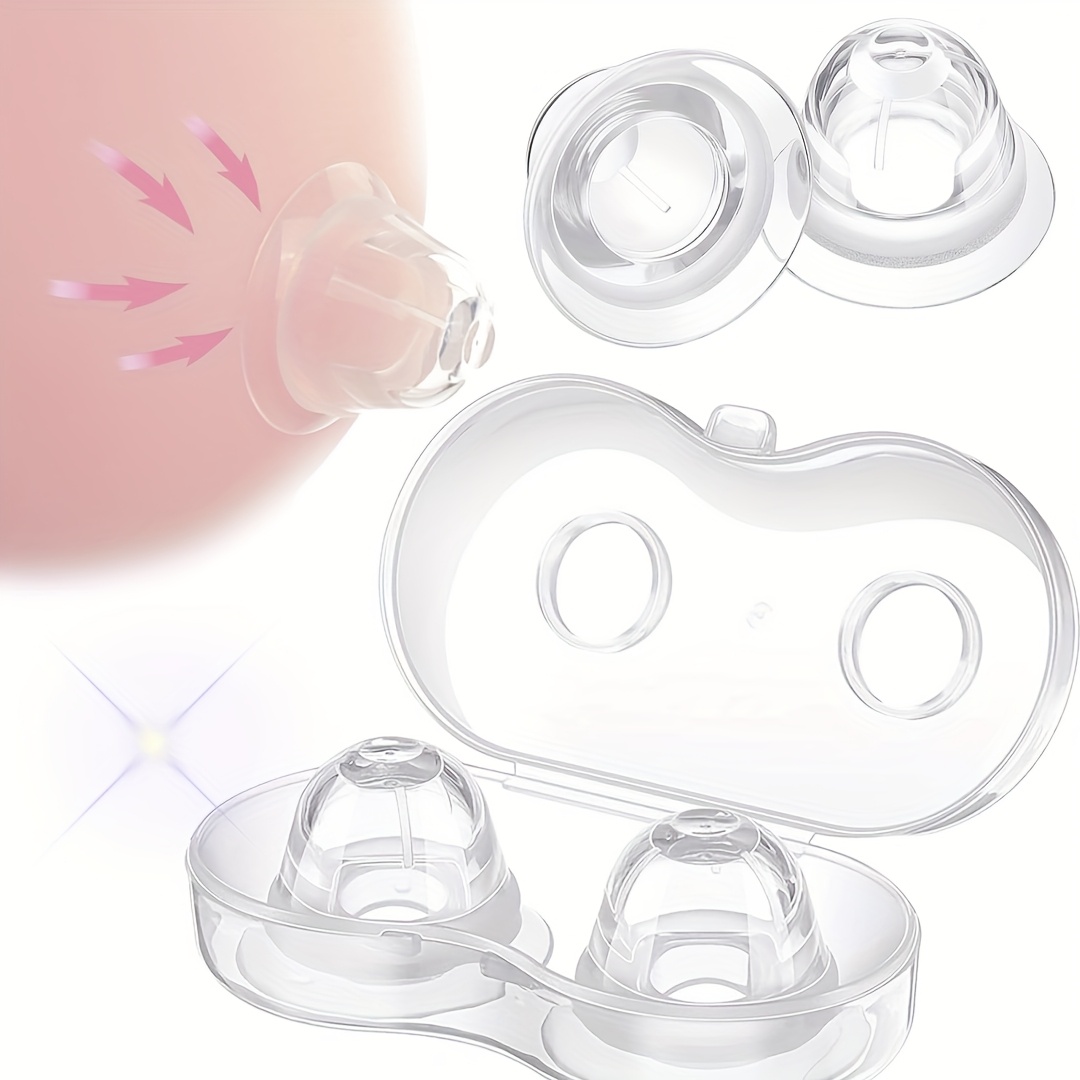 Silicone Sucking Nipple Toys Female Sex Toys, Transparent Nipple Sucker with Travel Case for BDSM Hands-Free Nipple Stimulation Sex Things for Couples Kinky Portable Sexual Pleasure Tools for Women