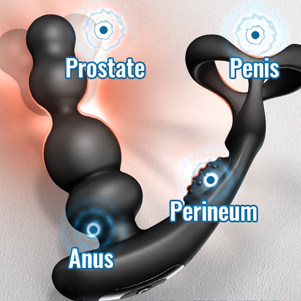 Three Motor Vibrator Prostate Massager Ring, 360°Rotate And Vibrations, 10 Vibration Modes Adult Male Sex Toy, Three Point Simultaneous Stimulation, Sex Toy for Men'S Pleasure - Image 6
