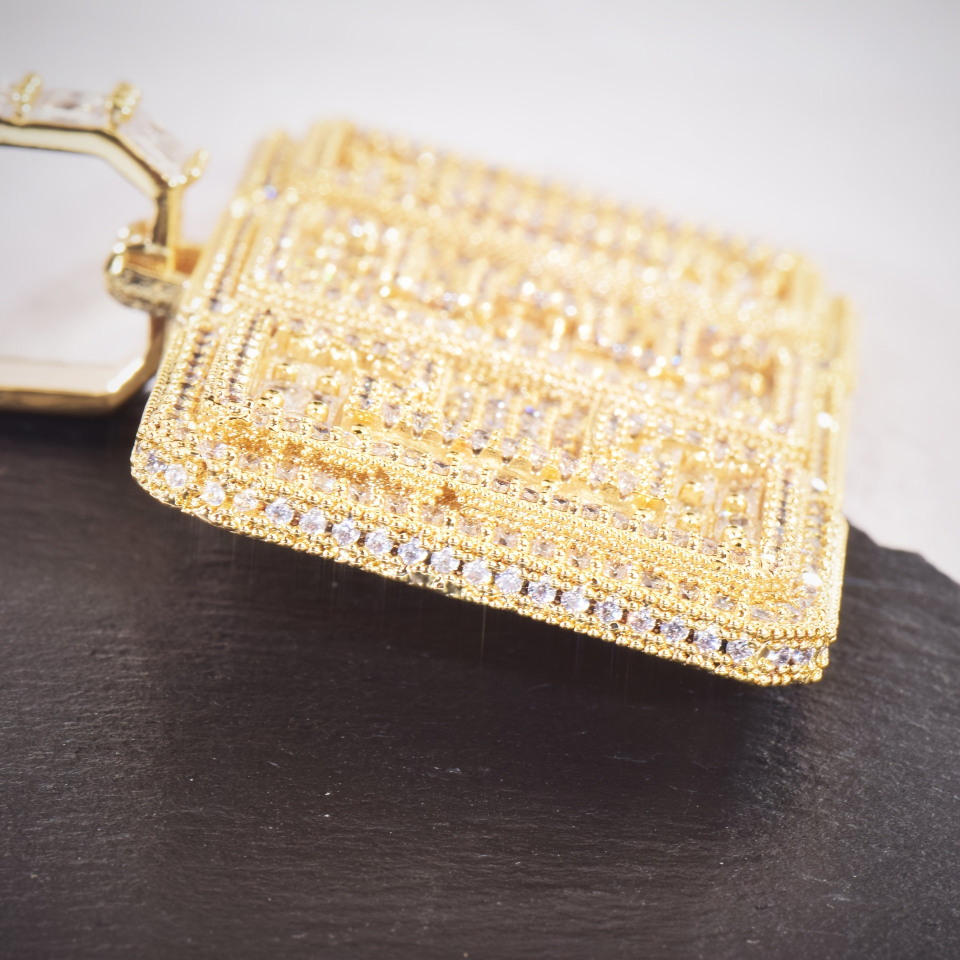 925 Silver Full Moissanite Men's Hip Hop Wing Pendant Letter Necklace Pendant Customised Men's Street Trend Necklace Holiday Gift Birthday Party Gift Best Gift for Boyfriend Daily Wear - Image 7