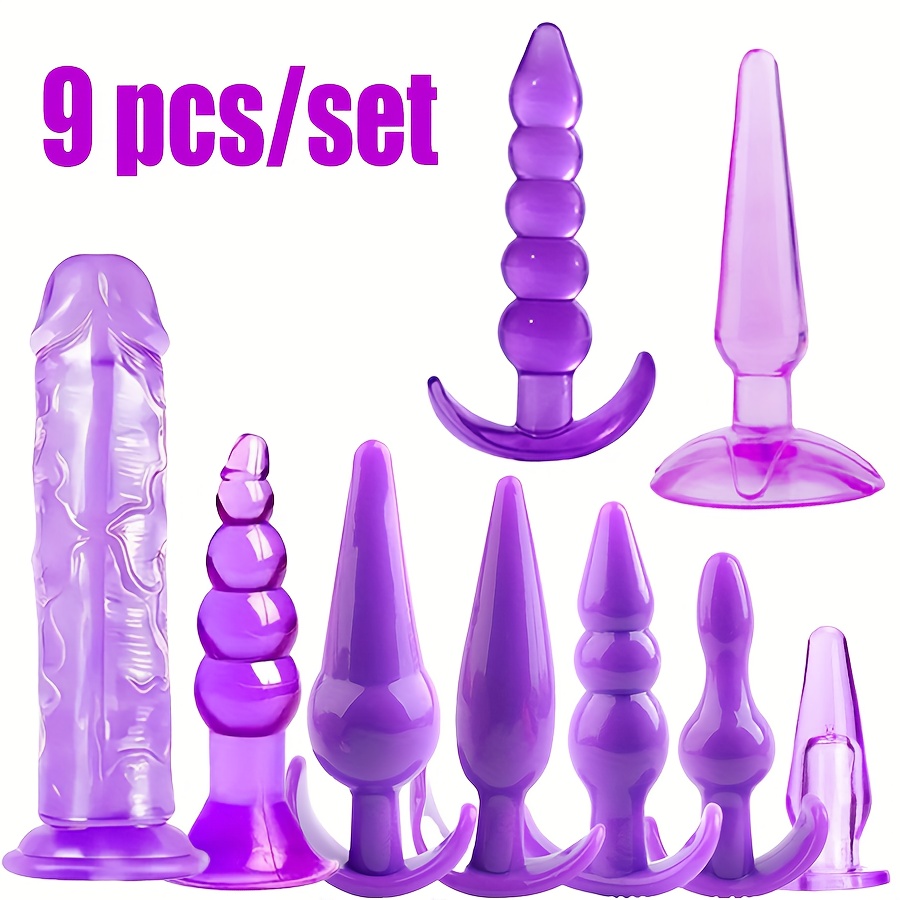 5pcs /7pcs /9pcs Anal Butt Plug Set Adult Sex Products G Spot Stimulator Realistic Dildo Penis for Women Stimulation G-Spot Female Male Sex Sexual Toys for Couple Bed Sex Game - Image 6