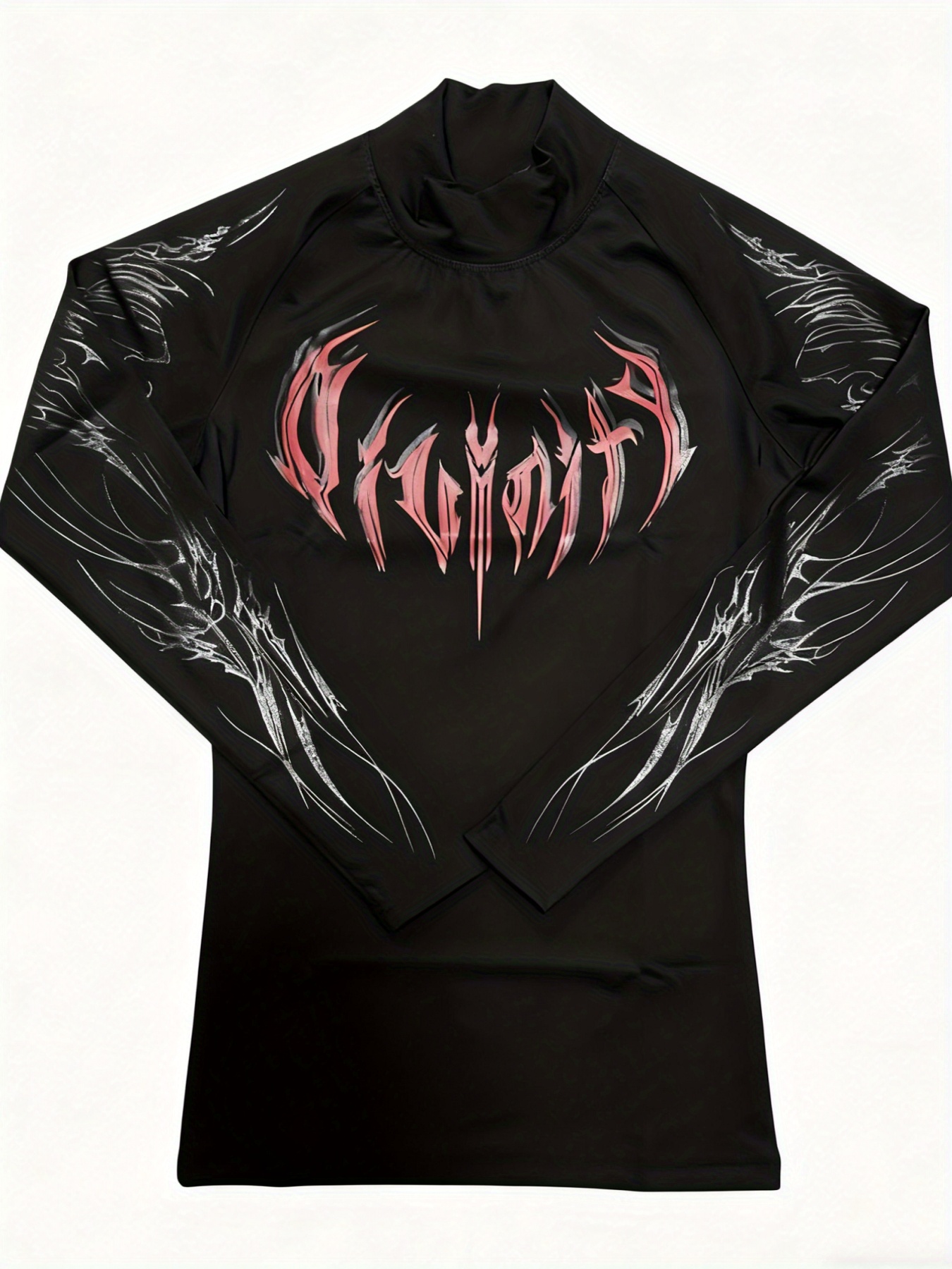 Men'S Compression Long Sleeve Shirt | High Neck Muscle Fitness T-Shirt with Geometric Print, High Stretch Fabric, Skinny Fit for Gym, Running, Basketball, Casual Wear - All-Season Sports Apparel for Men and Teens - Image 11