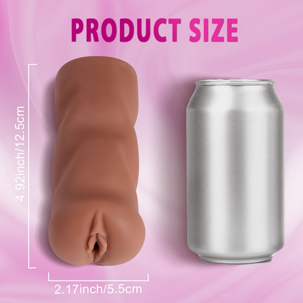 1pc Pocket Pussy Male Masturbator Skin Friendly TPE - Realistic Adult Sex Toys for Men Penis Stimulation Male Masturbator Cup with 3D Textured Tight Vaginal Touches Male Masturbators for Men Sex Toys,Jet Cups - Image 3