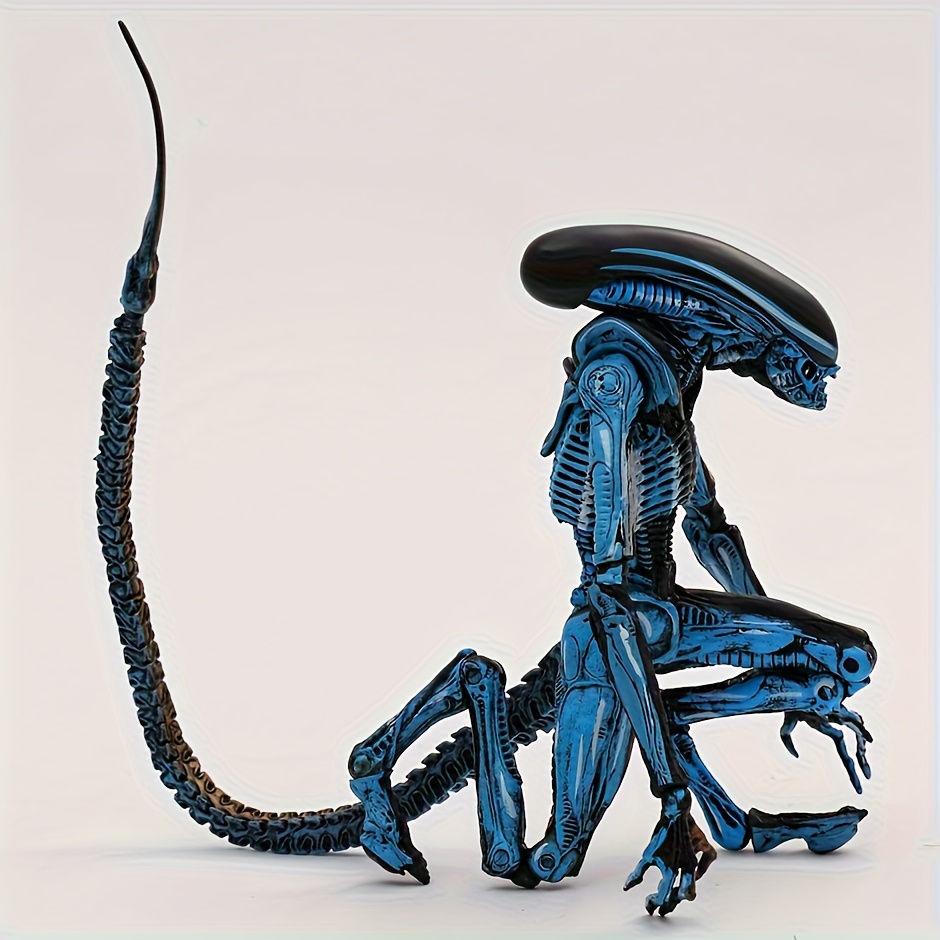 Alien vs. Predator vs. Xenomorph Horror Movie Action Figure - 7.87 Inch PVC Collectible with Dual-Color Design, Articulated Joints & Spear Accessory - Display-Ready Desktop Model for Halloween, Christmas Gifts, Birthday Presents (Multi-Color Options) - Compatible with Alien vs. Predator & Xenomorph Fans, Fan Merchandise, Detailed Sculpting, Durable Collectible, Detailed Figurine, Gift Shoppers