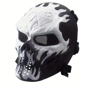 Halloween Skull Mask - Durable Polyester Outdoor Riding for Party, Cosplay and Theme Event, Cosplay Headpiece| Skull Sh Mask | Shock-Absorbing Design, Halloween Costume