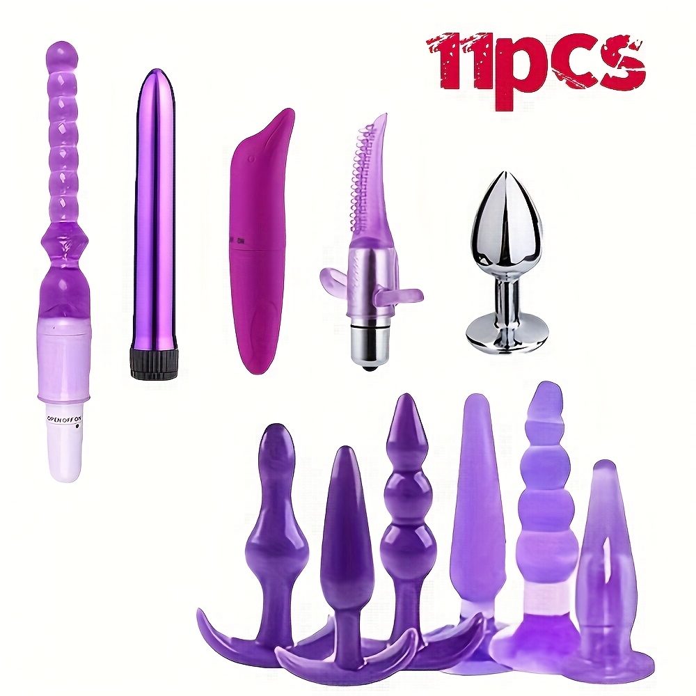 BDSM Anal Plug Vibrator Penis Rings Kit, Anal Plug Anal Beads Dildo Clit Vibrator Nipple Massager Adult Erotic BDSM Supplies Set Anal Plug Kit Sex Toys for Men And Women - Image 4