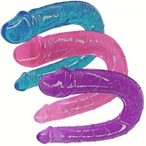 1pc Silicone Double-Headed Dragon Penis Masturbation Aid for Women - Vibrating, Multi-Colored, No Batteries Needed, Vibrating Masturbation Device | Vibrant Design | Silicone Material, Dragon Masturbation Aids