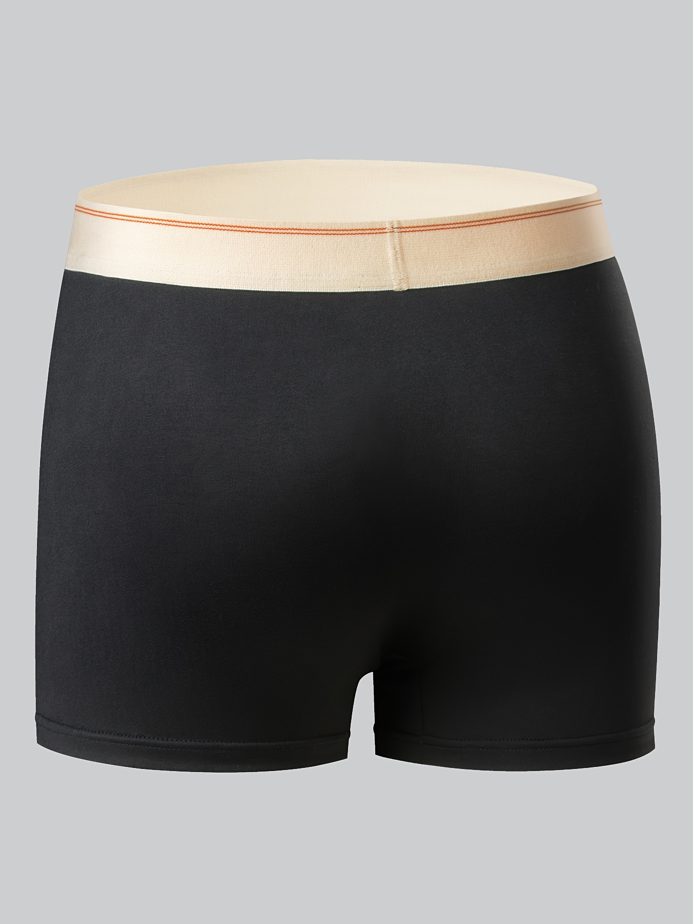 6pcs Pack Men's Underwear Boxer Briefs - Breathable Soft Stretch Boxer Shorts, Low-Rise Comfortable Casual Casual Attire, Discreet Plain Color Non- Fabric Suitable for Casual Style (6pcs) - Image 3