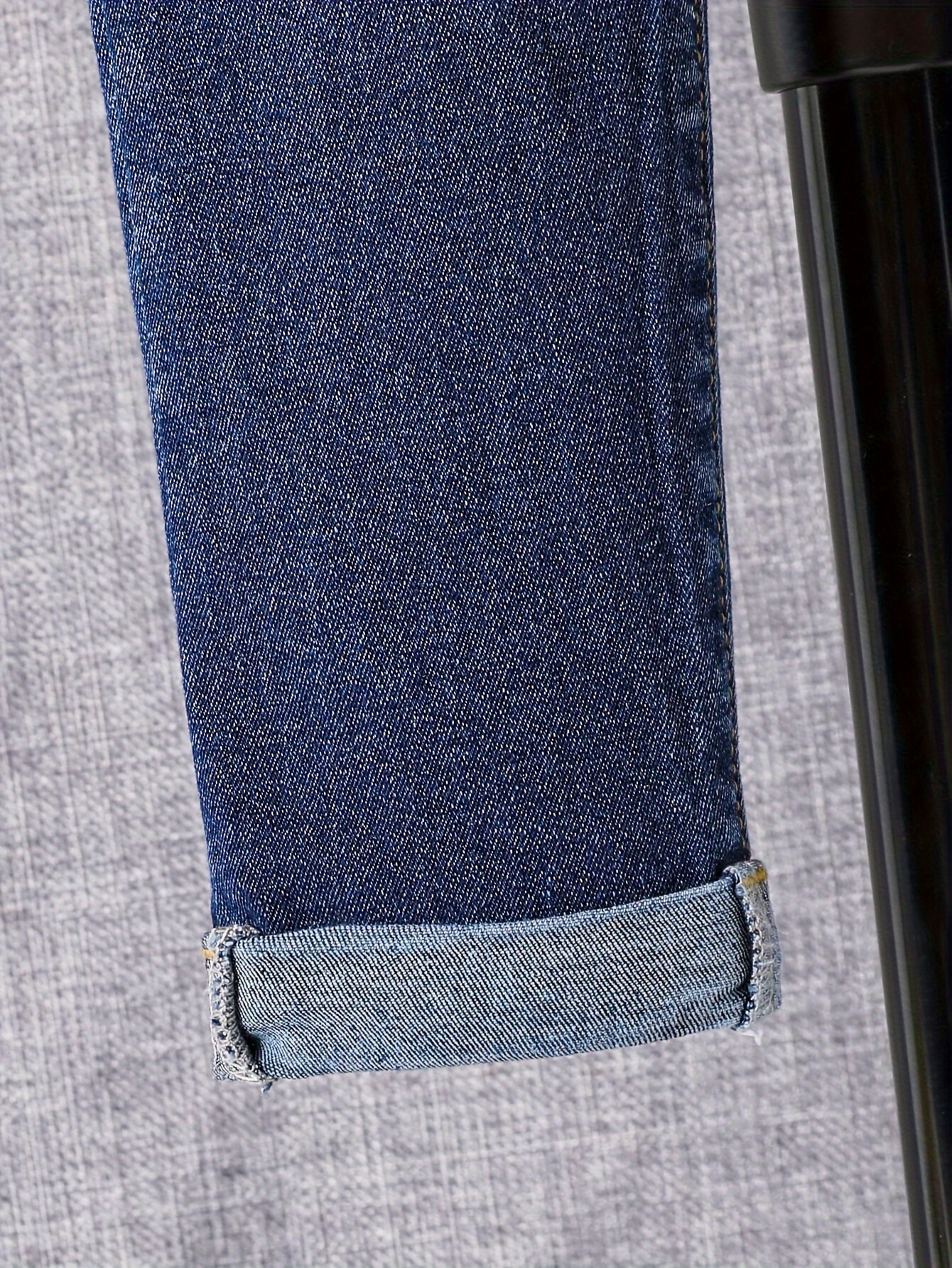 Boys' Spring/Autumn Plaid Shirt and Jeans Two-Piece Set: Fashionable Versatile Long Sleeve Top + Stretch Denim Pants for 3, 4, and Youngsters - Casual Wear, Perfect for Daily Outings and, for Outdoor, Perfect for Outdoor - Image 6