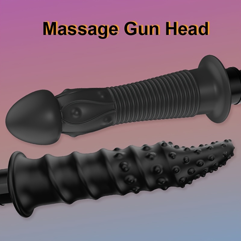 1pc Adult Sex Toy, Novelty Realistic Dildo, SM Series Toy, Female Adult Sex Toy, G-Spot Stimulation Toy, Couples' Intimacy Accessory, Fascia Gun Upgrade Attachment, Compatible with Multiple Popular Fascia Guns, 5 Styles Available, Black and Purple - Image 2