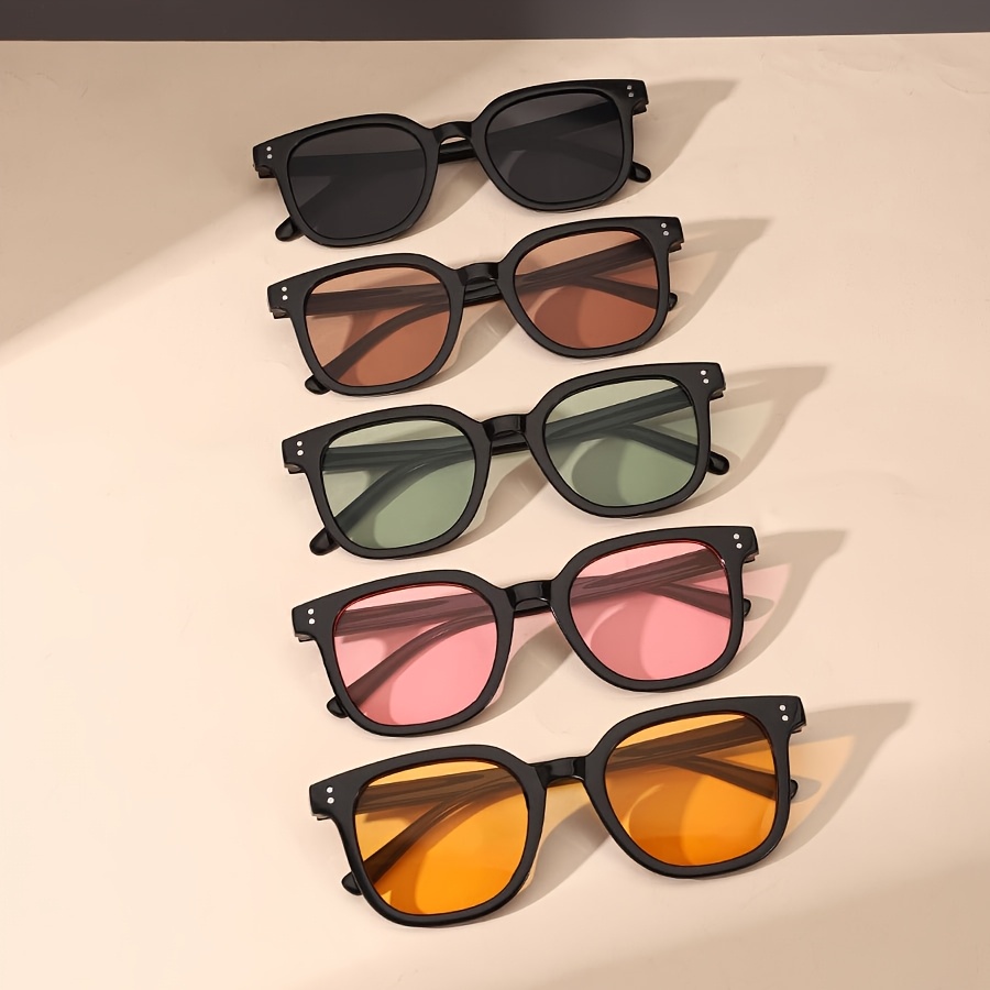 5pcs of Round Glasses Suitable for Both Men And Women, Polycarbonate Lenses, Li…