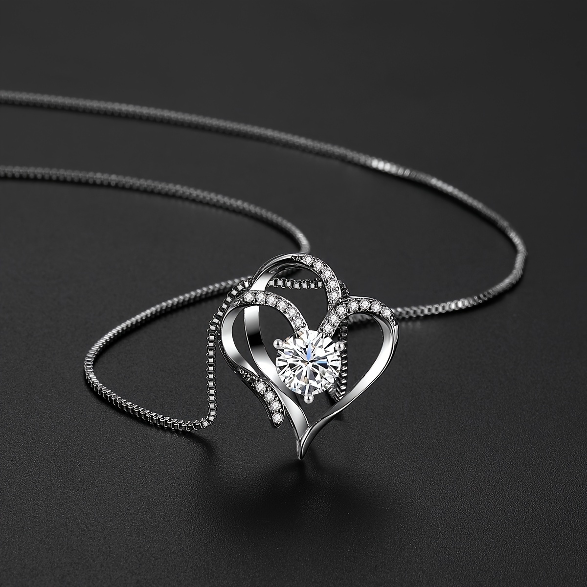 Enchanting 2pcs Gift Set for Her - Light-Up Preserved Rose in Glass & Heart Necklace, Perfect for Mom, Wife, Sister, Grandma on Mother's Day, Birthday, Christmas, Valentine'sChristmas - Image 5