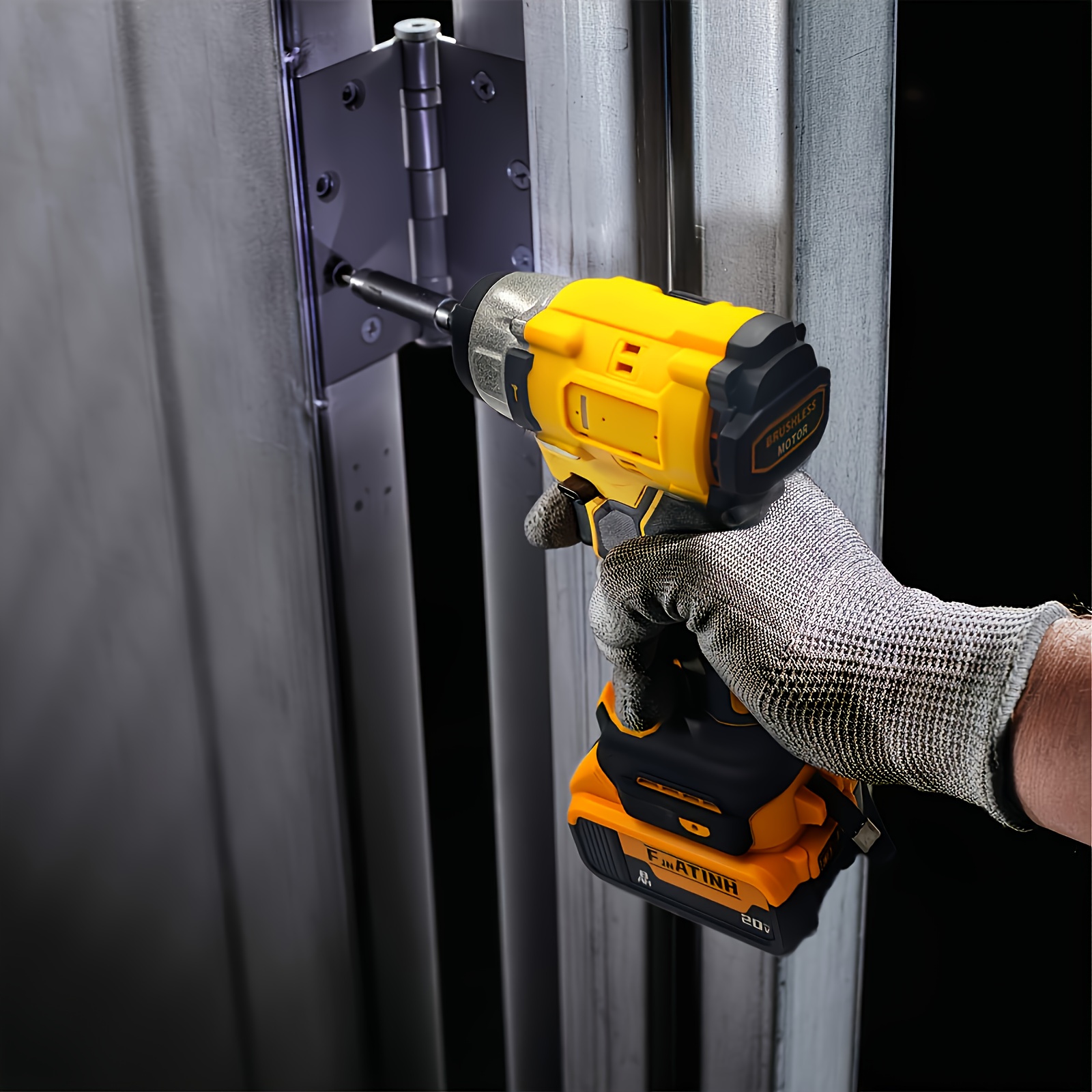 Brushless Impact Driver & Hammer Drill Combo Kit for Dewalt 20V Batteries - Cordless Lithium-Ion Tool Set with High-Capacity Batteries, Ergonomic Grip & Compact Case for Auto Repair, Home Improvement - Image 7