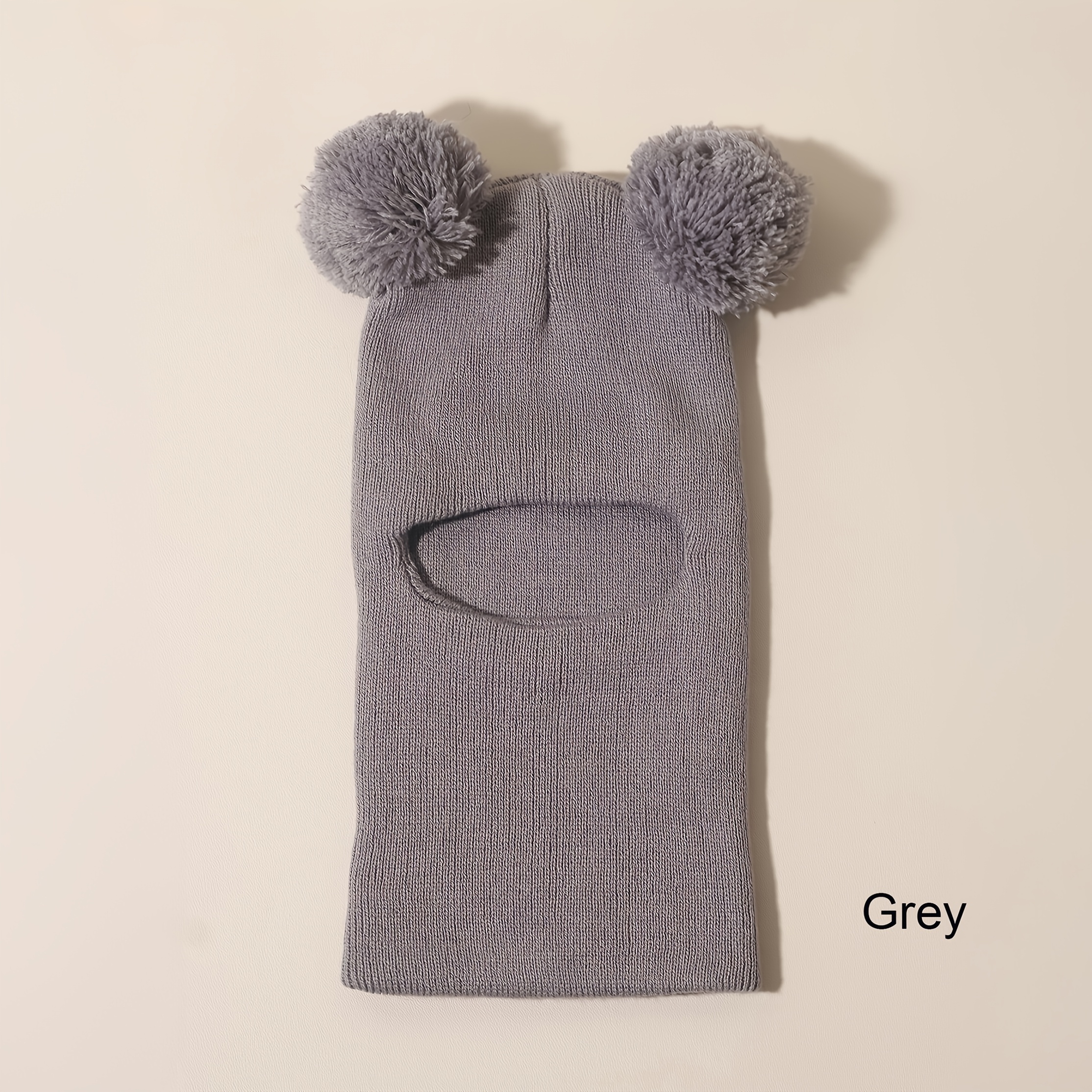 1pc Comfortable Hat with Pom-Pom And Neck Warmer | Soft Stretch Knit Winter Hat, White with Black Stripes, Ideal for Autumn And Winter, Casual Wear, Holiday Gift, Lightweight Acrylic Fabric. - Image 10