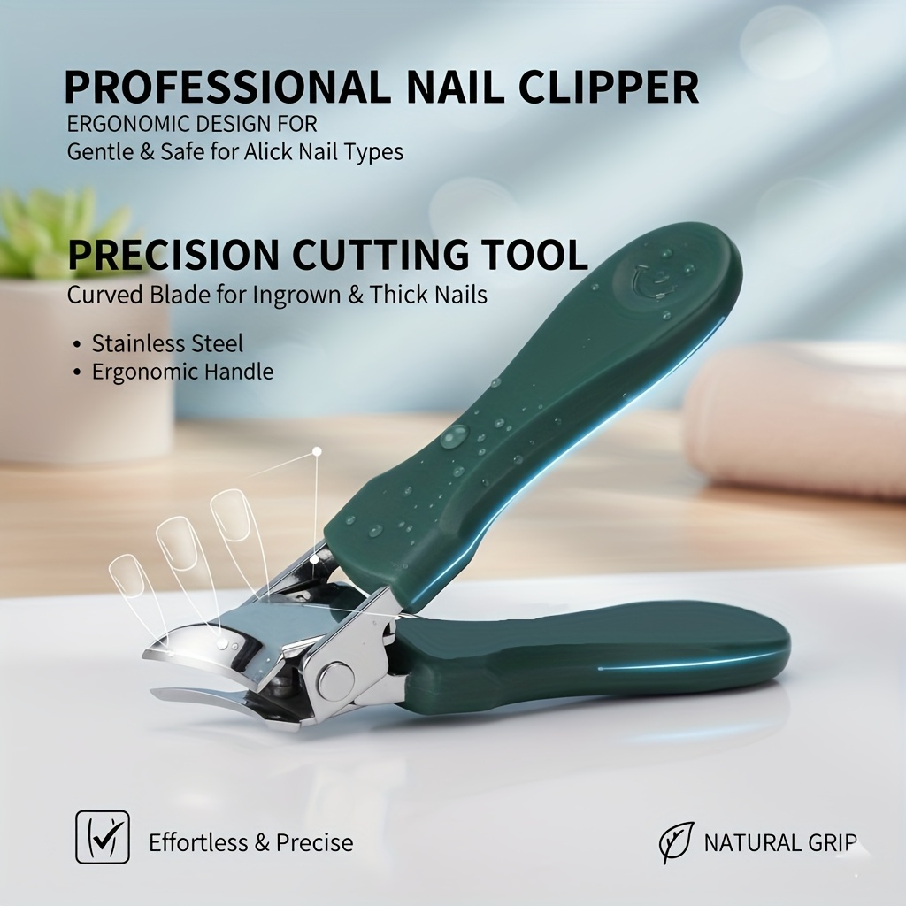 Heavy Duty Stainless Steel Toenail Clipper with Ergonomic Handle - Precision Curved Blade for Thick, Ingrown Nails & Seniors | Safe & Effortless Manicure/Pedicure Tool, Nail Care, Durable Construction, Nail Care Enthusiasts - Image 6