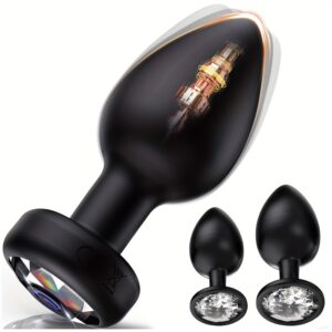 Three-Piece Anal Plug Vibrator