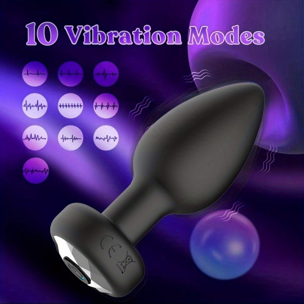 Anal Plug Adult Sex Toy, Adult Sex Toys And Games for Men Women, 10 Frequency Vibration, Small Butt Plug for Female Male Prostate Massage Vibrating Anal Sex Toys for Couple - Image 2