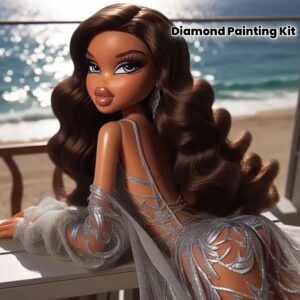 Large Size 5D DIY Adult Diamond Painting Kit Round Diamond Full Diamond Sexy Beauty Picture Suitable for Home Bedroom Entrance Study Room Bathroom Wall Decoration Gift 19.69x19.69inch