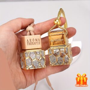 [Valentine's Gift, Car Perfume] 3pcs/1pc 10ml Water Cube Car Perfume Bottle Pendant | Empty Bottle AromaRelax Essential Oil Car Decoration Rearview Mirror Suspension - Valentine's Day, Carnival, Perfect Gift for Girls