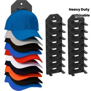 [Cap Organizer] 1/2/4pcs Heavy-Duty Baseball Cap Organizer - Space-Saving Vertical Wall Rack, Holds 8 Hats (1, Closet, Bedroom, Sports Store - No Tools Needed Installation, Durable Plastic Construction, Closet Organization, Multilayer Design, Sturdy Hooks, Hat Display Stand, Home Organizers