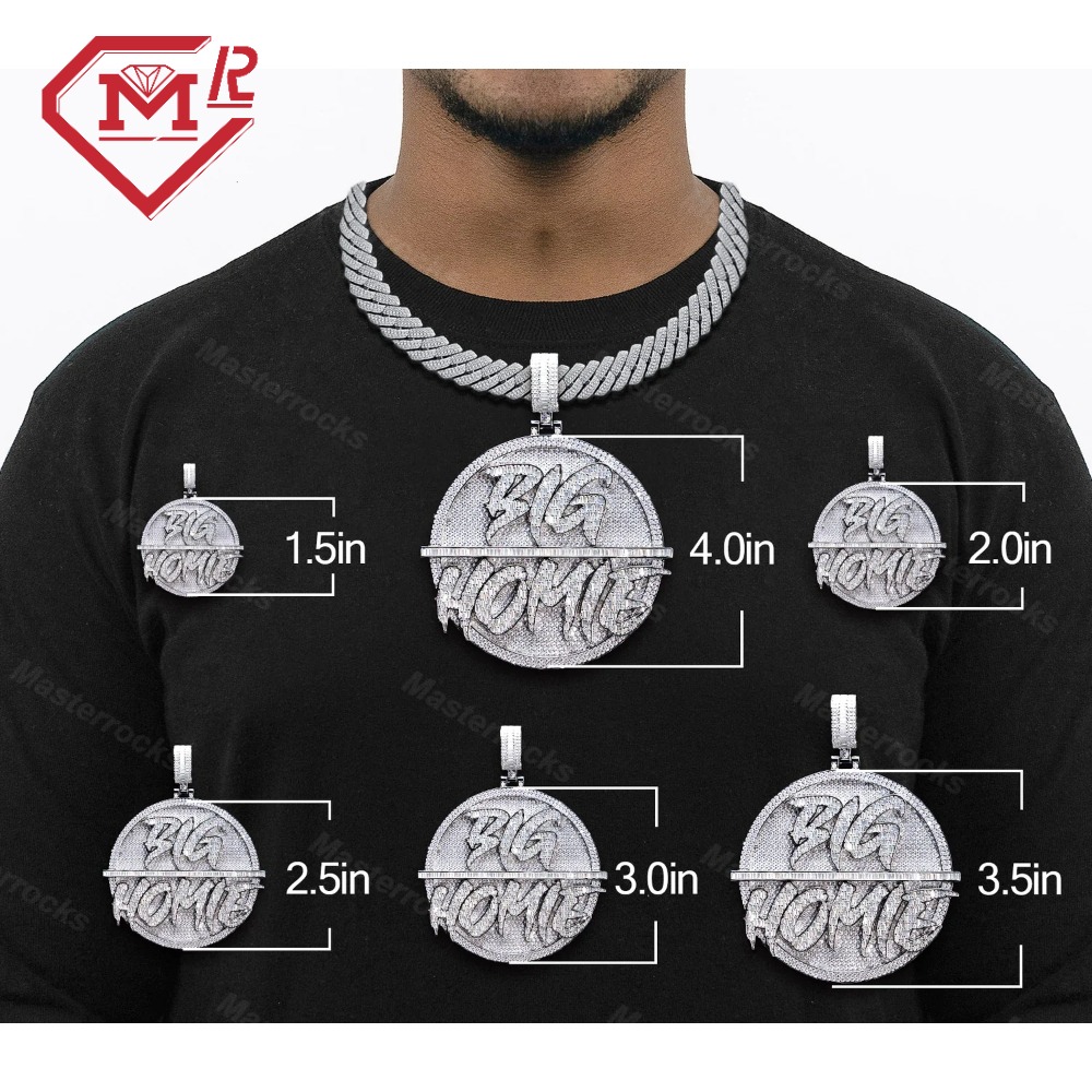 Double Color Rotatable Pendant Round S925 Hiphop Jewelry Pendant Men's and Women's Round Cut, Suitable for Daily Wear, Christmas Gifts, Valentine's Day Gifts, Birthday Gifts, and the Best Gifts for Girlfriends. Unique Jewelry - Image 6