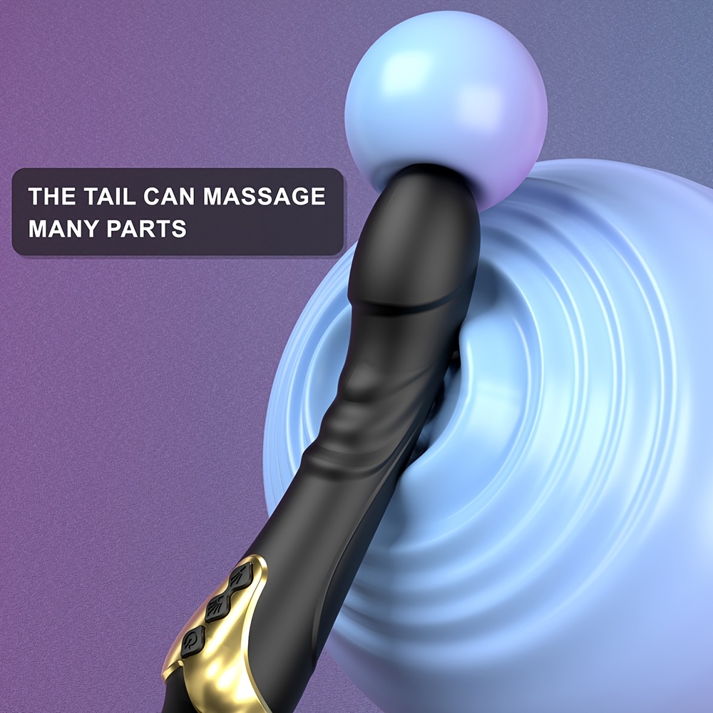 10 inch Clit Vibrator Vibrating Double Head Dildoes G-spot Massager Mutiple Vibration Modes Clitoris Stimulator Realistic Dildoes Nipples Stimulation Rechargeable Adult Sex Toys for Women Masturbation, Solo Play, Compact Vibrator, Bodysafe Material - Image 4