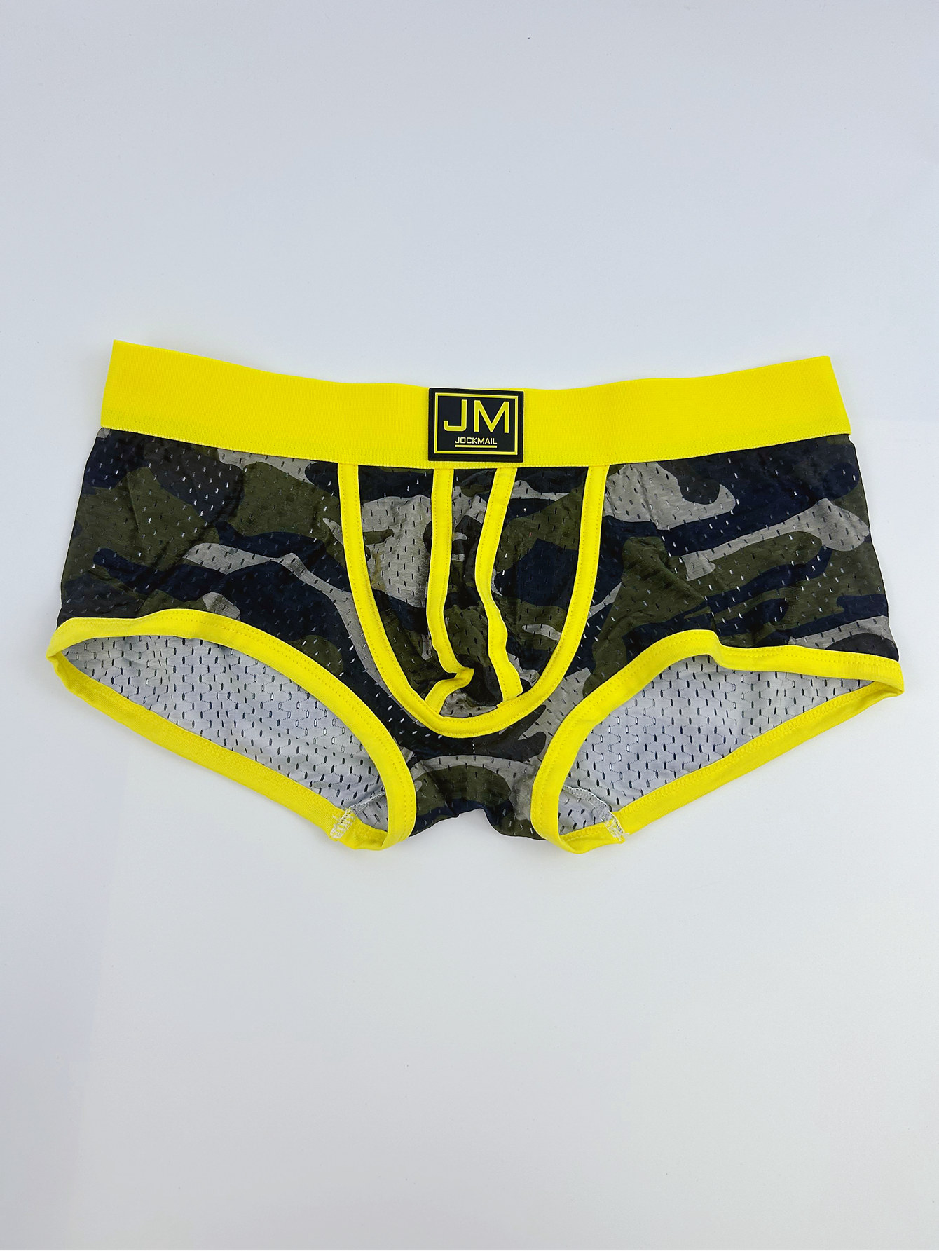 1pc 6pcs Fashion Camouflage Print Clash Design Mesh Fabric Breathable Boxer Briefs Low Waist Sexy Sports Men's Underwear Sports Fitness Breathable Trunks Underpants - Image 9