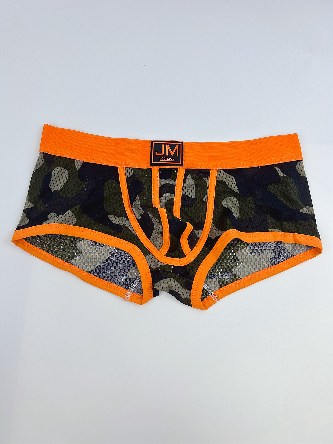 1pc 6pcs Fashion Camouflage Print Clash Design Mesh Fabric Breathable Boxer Briefs Low Waist Sexy Sports Men's Underwear Sports Fitness Breathable Trunks Underpants - Image 8