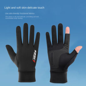 Summer Gloves, Ice Sunscreen Gloves, Thin Touch Screen Fishing, Outdoor Cycling, Anti-slip And Wear-resistant
